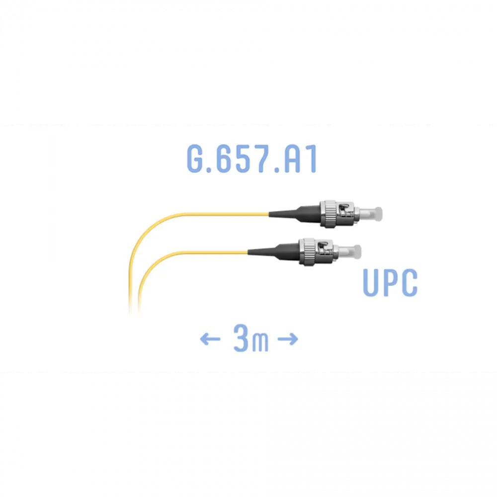 Шнур монтажный оптический ST/UPC-ST/UPC SM, 3 метра