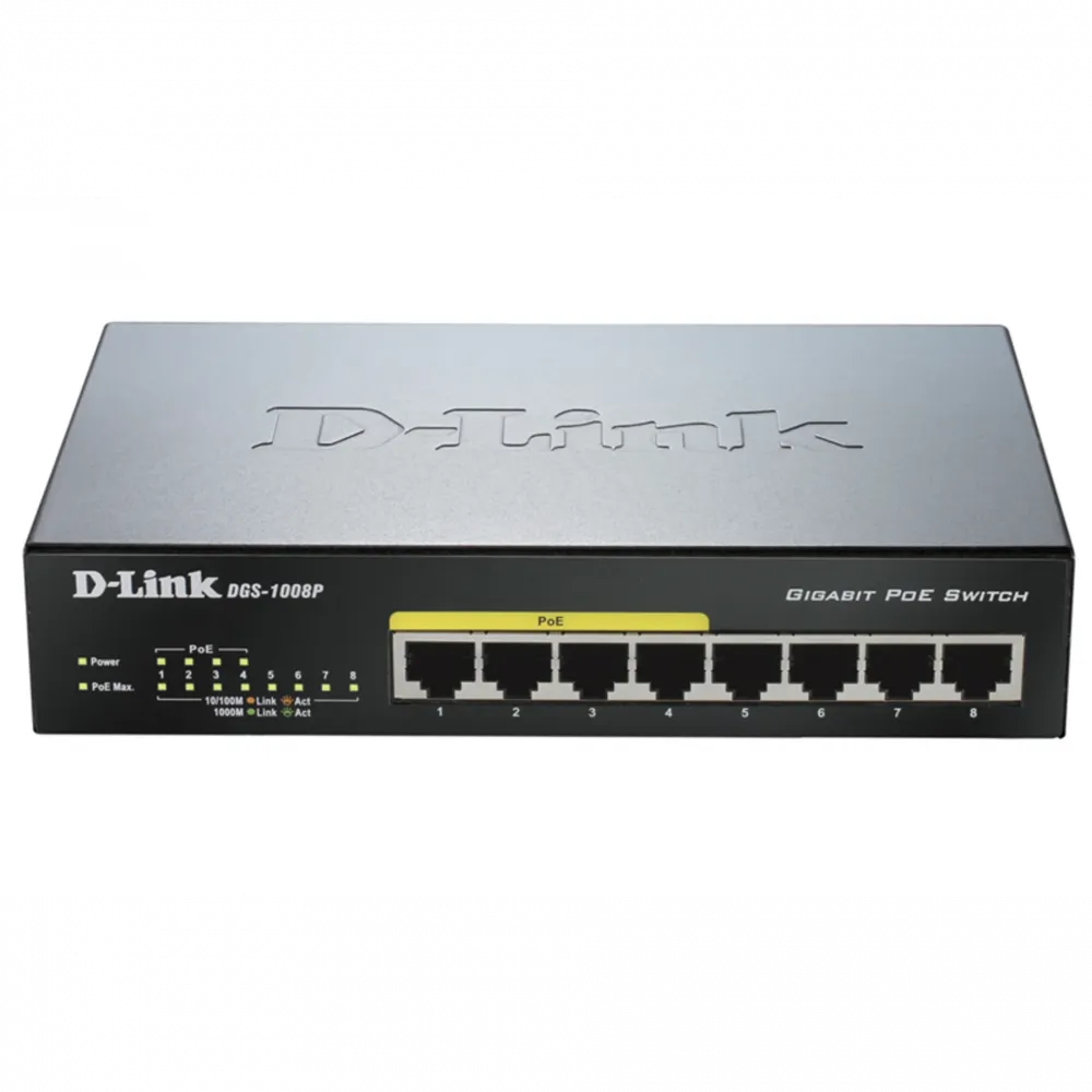 Коммутатор D-Link DGS-1008P