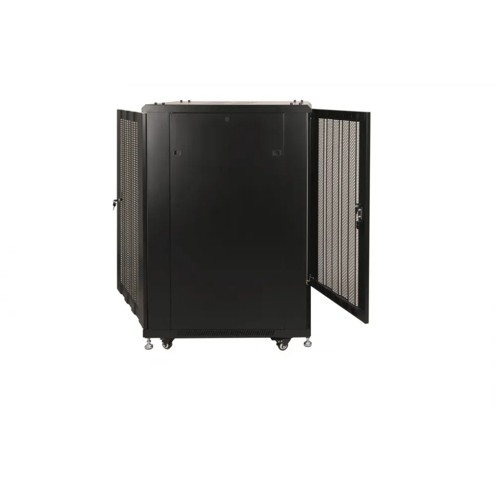 Шкаф напольный 24U 600x800x1150 мм с перфорированной дверью