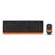 Клавиатура и мышь A4Tech Fstyler FG1010 Orange (черно-оранжевые)