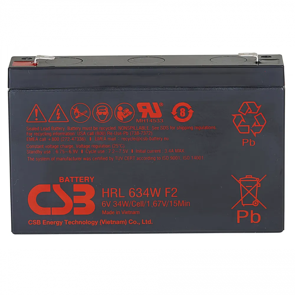 Аккумулятор CSB HRL634W F2 FR