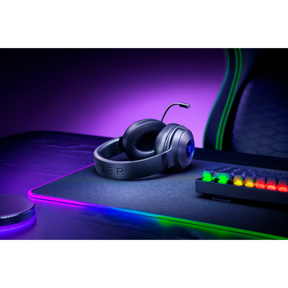 Гарнитура игровая Razer Kraken V3 X USB-A, 7.1, RGB, чёрный