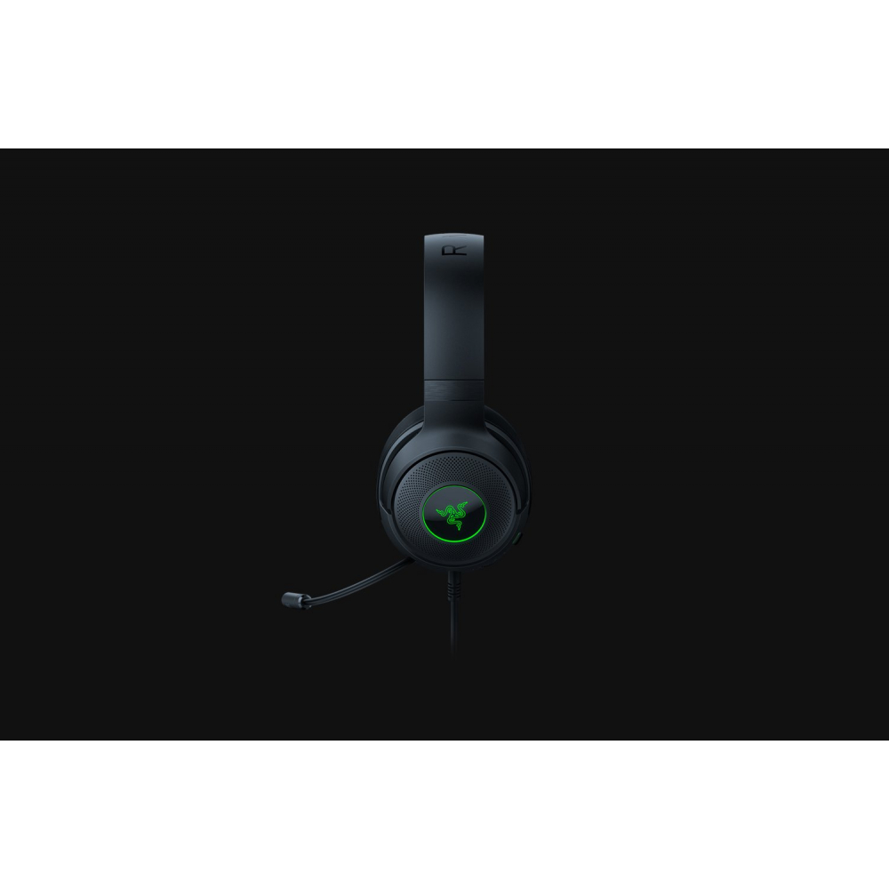 Гарнитура игровая Razer Kraken V3 X USB-A, 7.1, RGB, чёрный