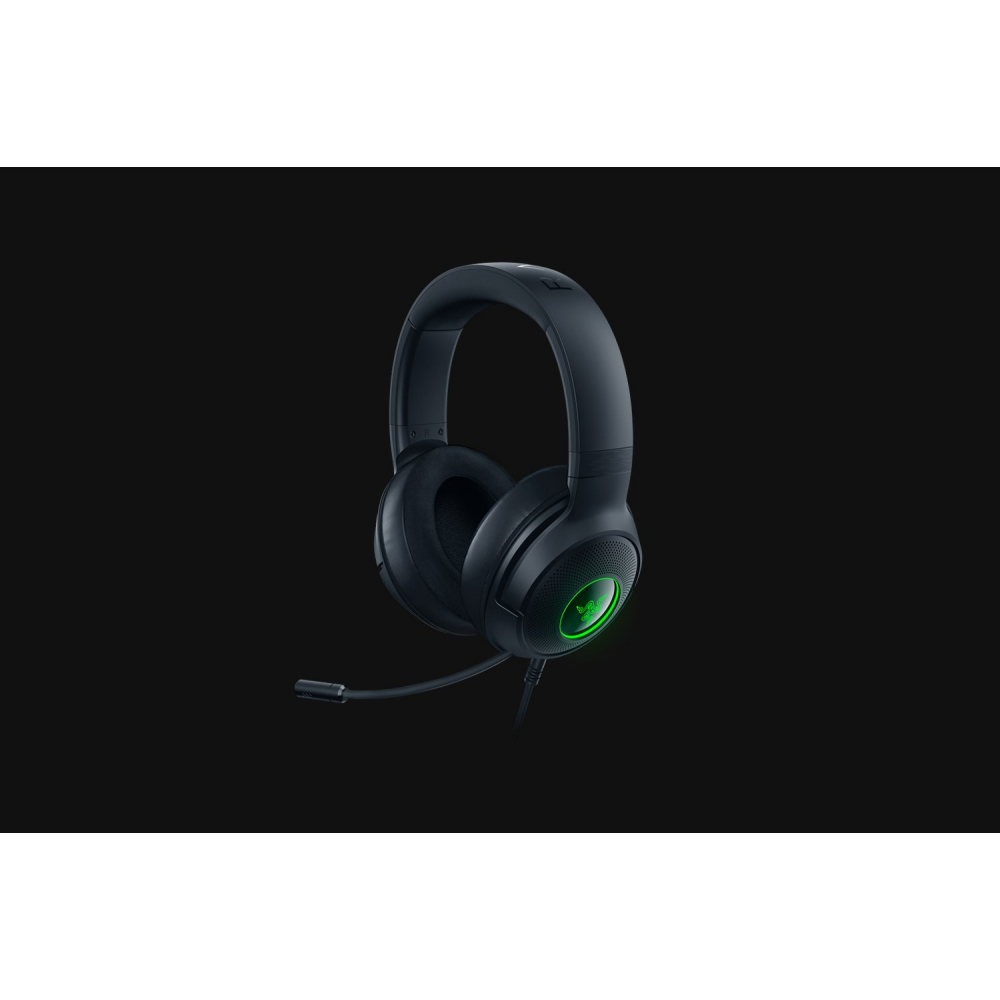 Гарнитура игровая Razer Kraken V3 X USB-A, 7.1, RGB, чёрный