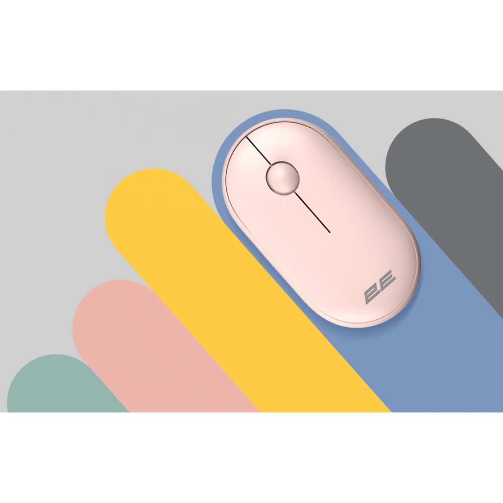 Мышь 2E MF300 Silent беспроводная, Bluetooth, розовый
