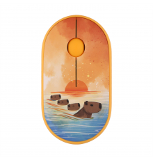 Мышь 2E MF300 CAPYBARA:SUNSET Silent WL BT, жёлтый