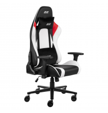 Кресло 2E GAMING BUSHIDO II, ПУ кожа, 3D-Armrests, чёрно-белый