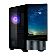 Корпус Zalman Z10 DS, без БП,  2xUSB3.0, 1хUSB Type-C, 2х120мм, 1x120мм ARGB, TG Side Panel, ATX, Monitor, чёрный