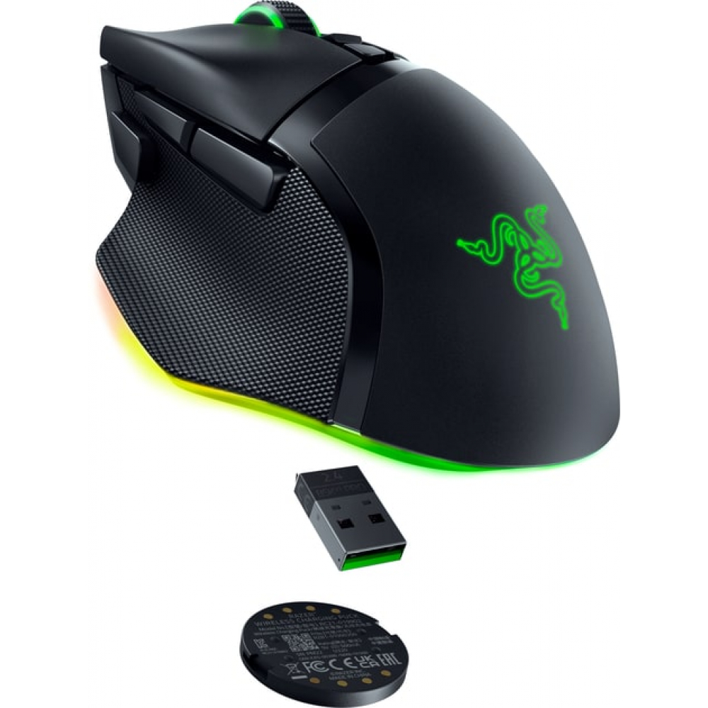 Мышь Razer Basilisk V3 Pro 35K, RGB, USB-A/WL/BT, чёрный