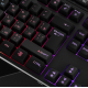 Клавиатура мембранная 2E GAMING KG315, 110 клавиш, USB-A, EN/RU, RGB подсветка, черный