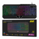 Клавиатура мембранная 2E GAMING KG315, 110 клавиш, USB-A, EN/RU, RGB подсветка, черный