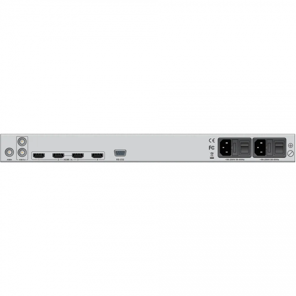 Профессиональный 4-канальный HDMI кодер MPEG-4 с IP выходом PBI DXP-8000EC-42H