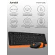 Клавиатура и мышь A4Tech Fstyler FG1010 Orange (черно-оранжевые)