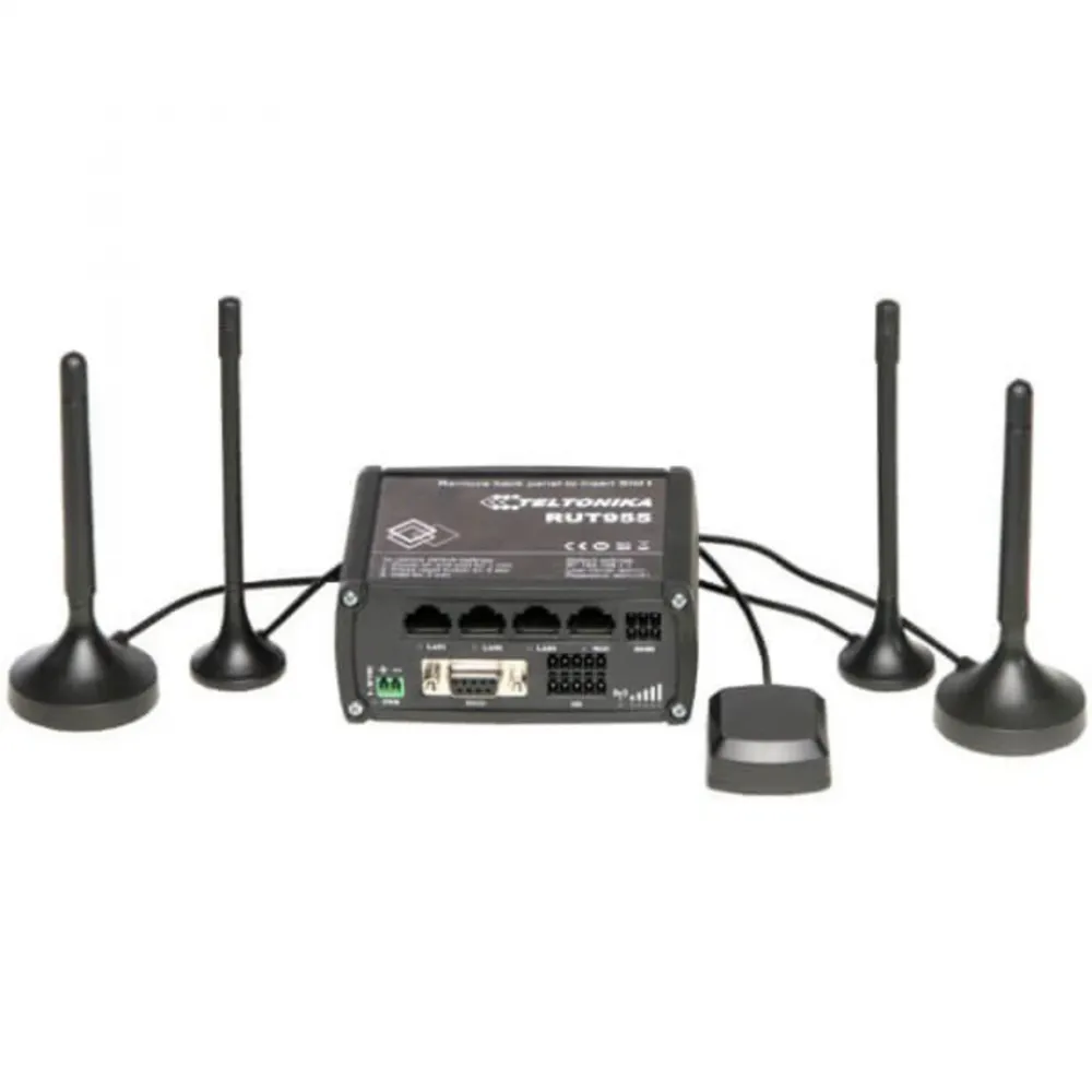 Промышленный Wi-Fi/4G маршрутизатор Teltonika RUT955 с GNSS-антенной
