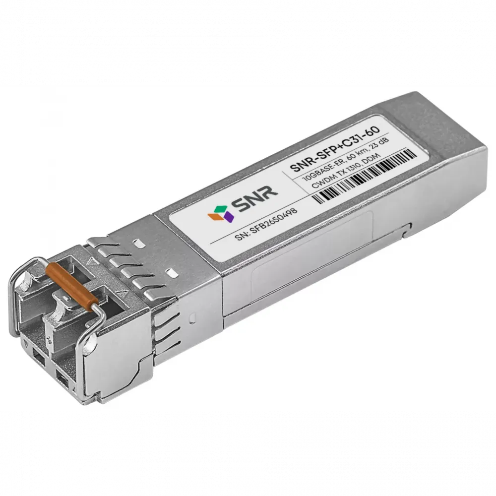 Модуль SFP+ CWDM оптический, дальность до 60 км (23 дБ), 1310 нм