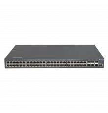 Управляемый PoE коммутатор уровня 3 BDCOM S2900-48P6X, 48x 10/100/1000Base-T PoE 802.3af/at до 740W, 6x 1/10GE SFP+, 220VAC + 44-57VDC