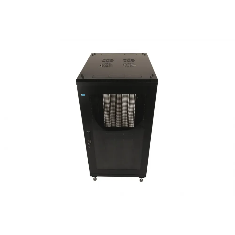 Шкаф напольный 24U 600x800x1150 мм с перфорированной дверью