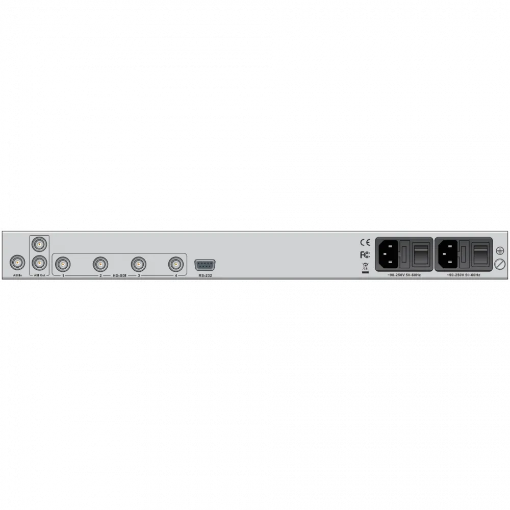 Профессиональный 4-канальный SDI кодер MPEG-4 PBI DXP-8000EC-42S