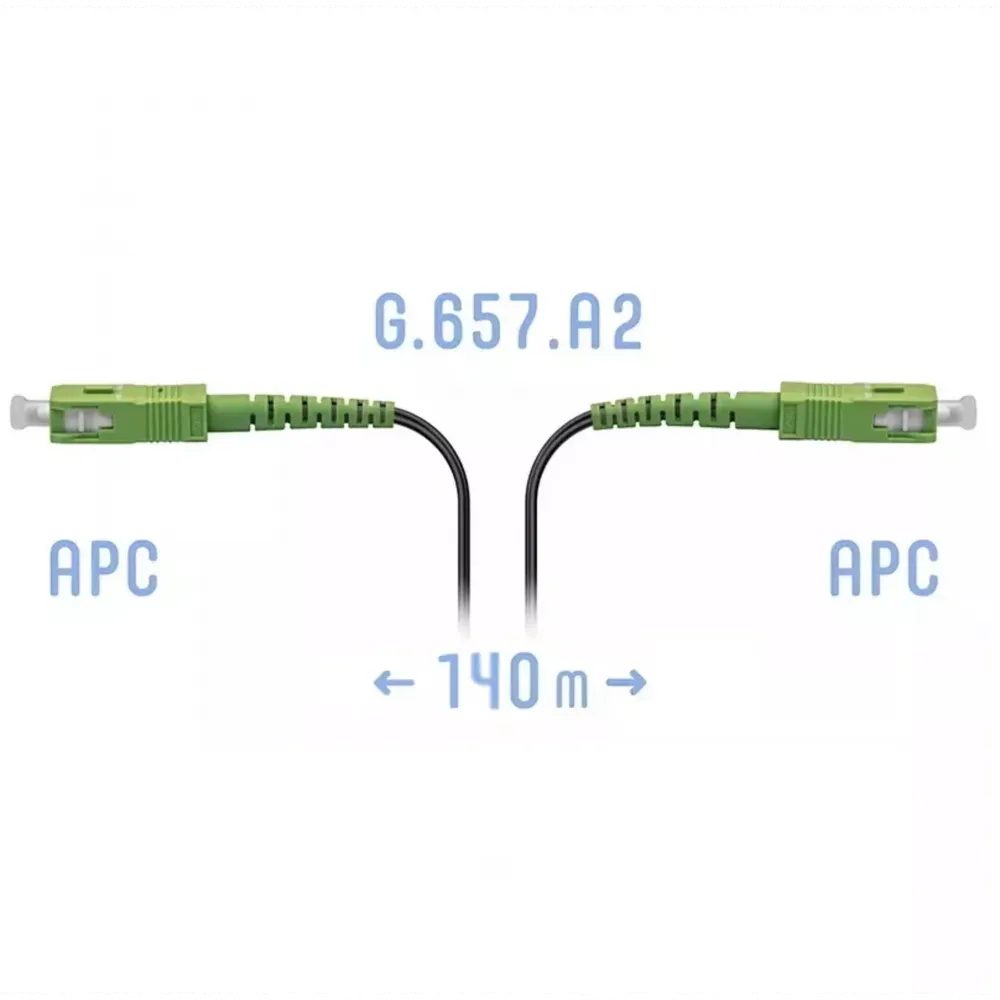 Патчкорд оптический FTTH SC/APC, кабель 604-03-01, 140 метров