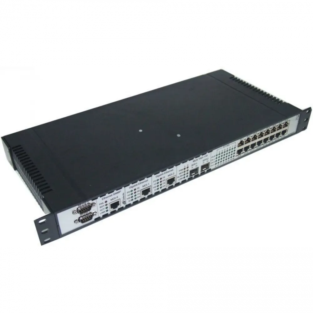 Мультиплексор оптический 4x E1 + 2x Gigabit Ethernet 1000BASE-T