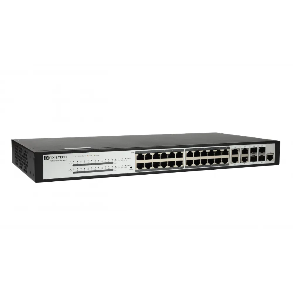 Управляемый PoE коммутатор PXT-S2780G-24T-POE, 24 порта 2.5GbE, уровень L2