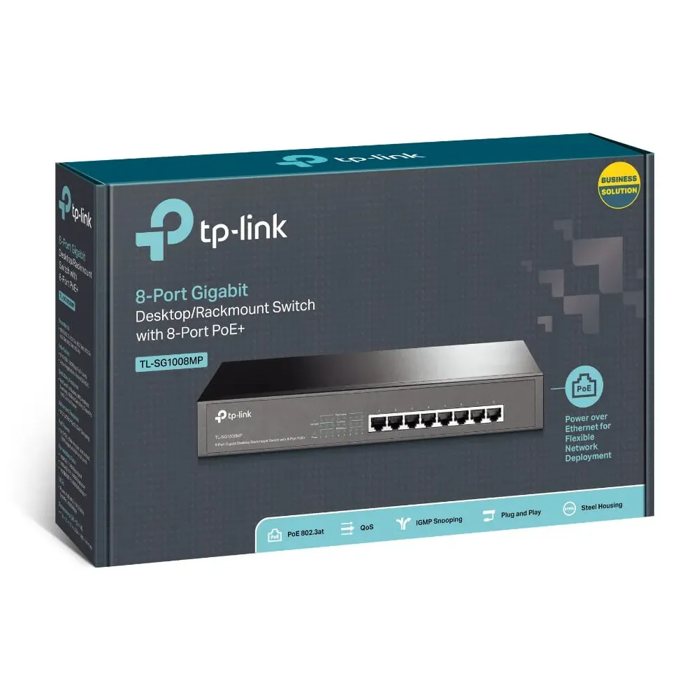 Коммутатор TP-LINK TL-SG1008MP