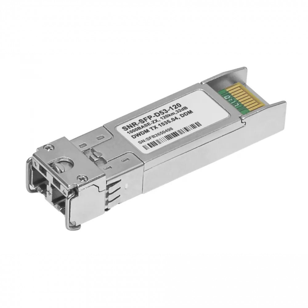 Модуль SFP 1.25G DWDM оптический, дальность до 120км (32dB), 1535.04нм