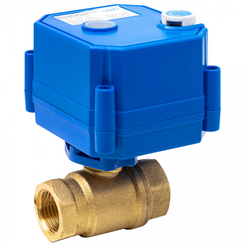 Моторизованный шаговый клапан CWX-25S 1/2" с электроприводом UJIN 12В и схемой СУ-01