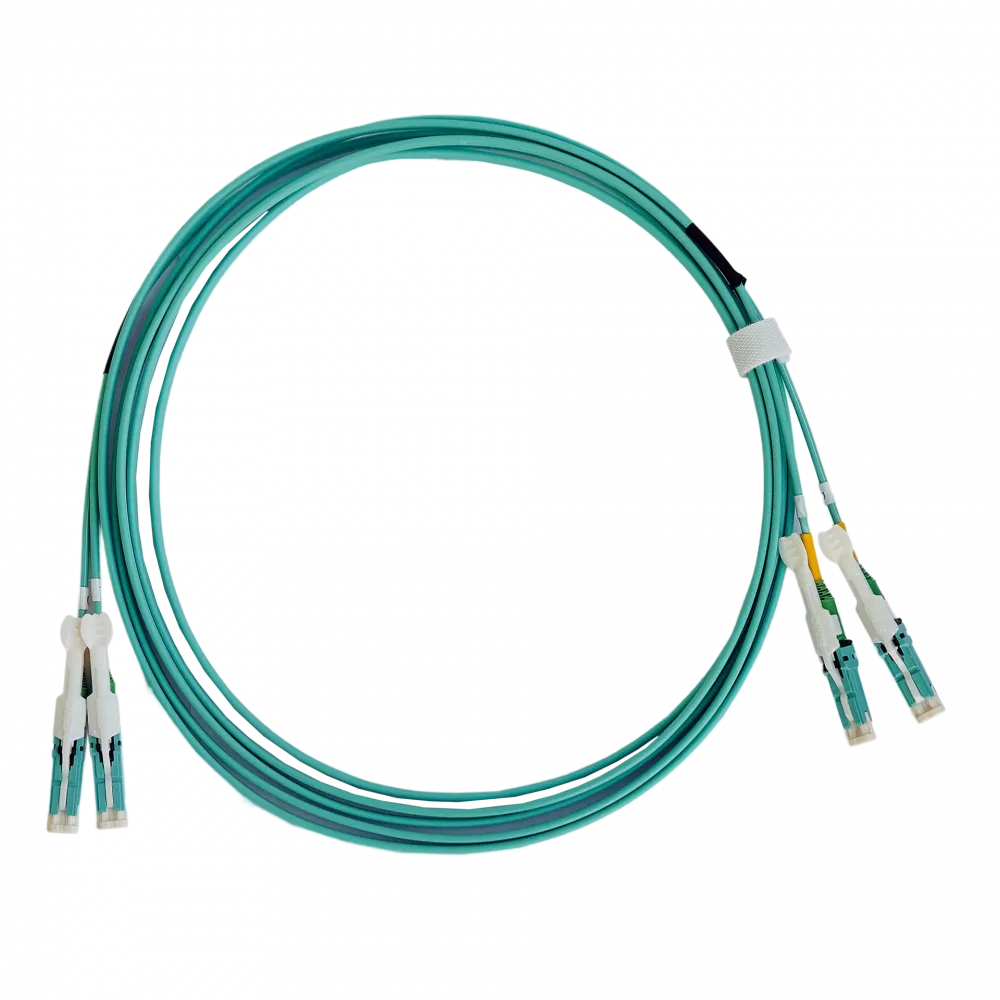 Патчкорд оптический CS/UPC MM Duplex 1 метр, 2мм