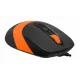 Клавиатура и мышь A4Tech Fstyler F1010 черно-оранжевые USB