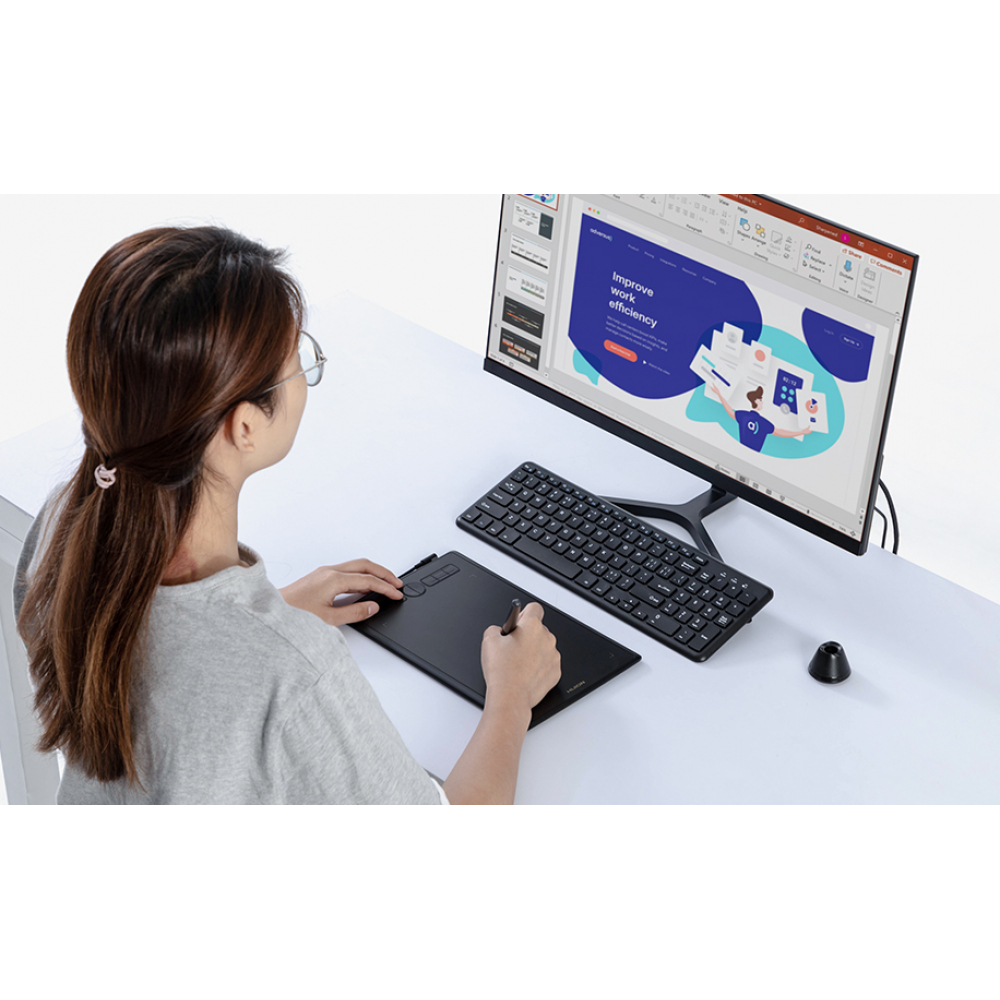 Графический планшет Huion H580X 8x5 дюймов, черный, USB-C