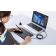 Графический планшет Huion H580X 8x5 дюймов, черный, USB-C