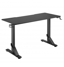 Стол компьютерный 2E GAMING KIRIN RGB, 136х60x71/76/81см, чёрный