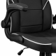Кресло 2E GAMING HEBI, ПУ кожа, складные подлокотники, черно-белый