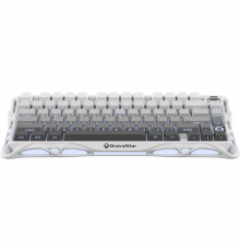 Клавиатура механическая GravaStar Mercury K1 80keys, GravaStar x Kailh Cheery Pink, EN, BT/WL/USB, белый