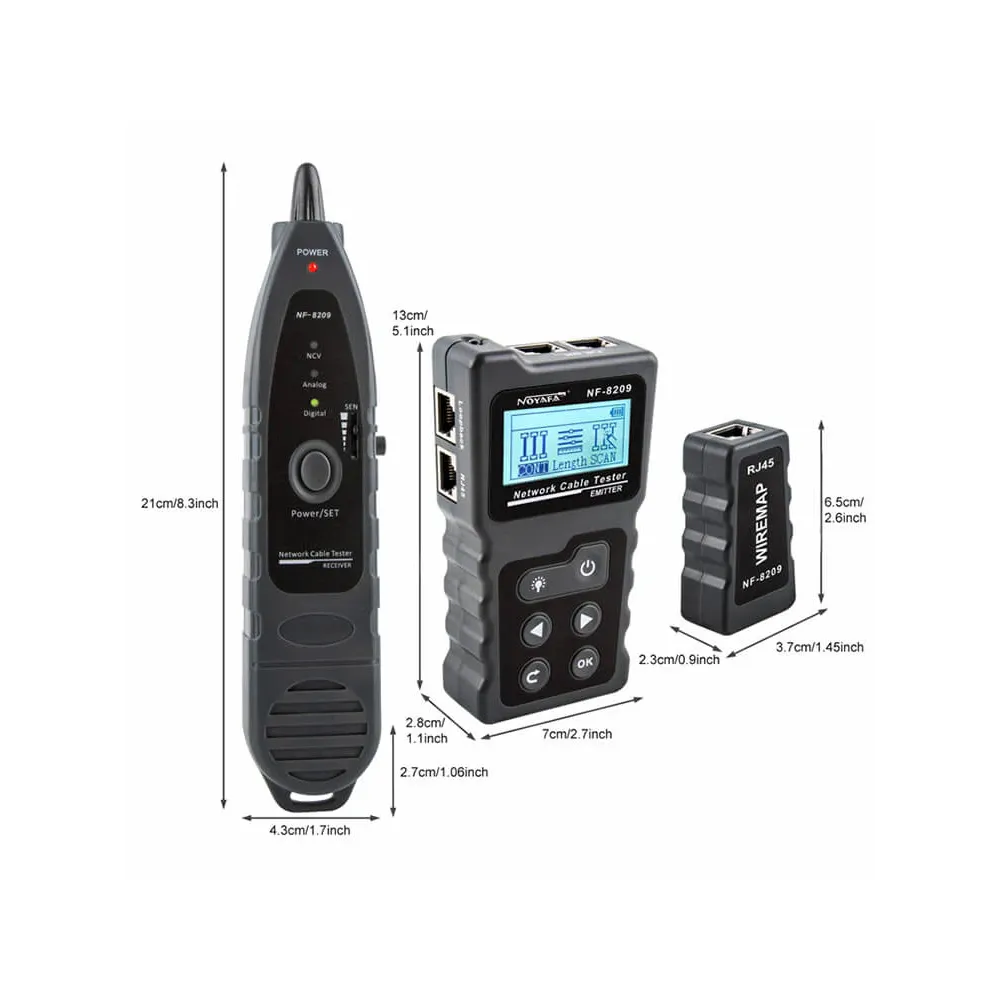 Многофункциональный кабельный тестер Noyafa NF-8209
