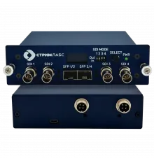 Четырехканальный конвертер 3G-SDI для передачи видео Stream Labs MediaXOptic