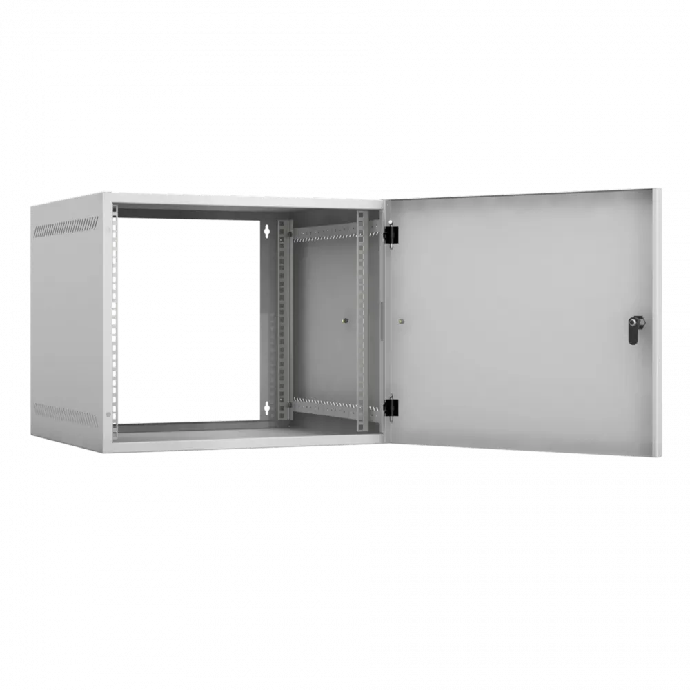 Настенный шкаф 19" 9U металлический 540x500 мм серый