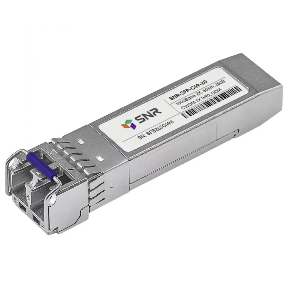 Модуль SFP CWDM оптический, дальность до 80 км (25dB), 1490нм