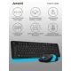 Клавиатура и мышь A4Tech Fstyler FG1010 беспроводные, черно-синие (FG1010 BLUE)
