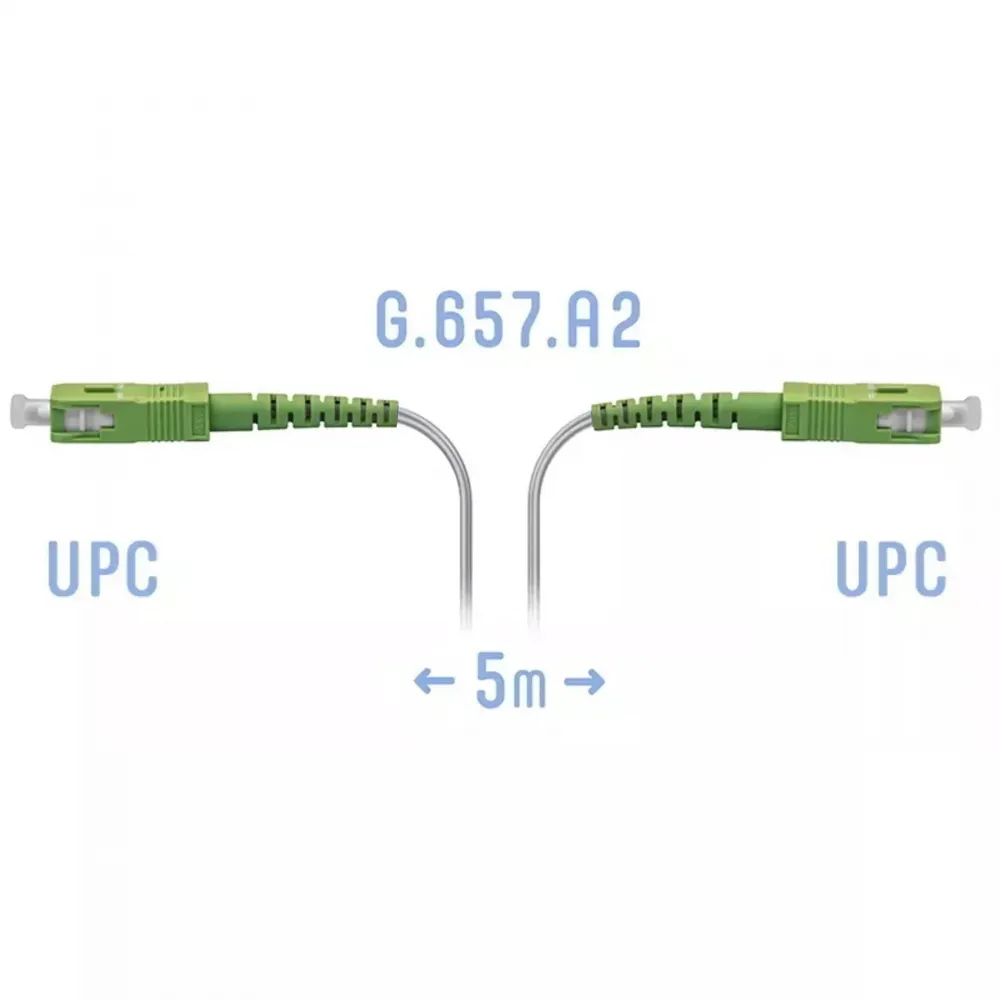 Патчкорд оптический FTTH SC/APC, кабель 604-02-01W, 5 метров