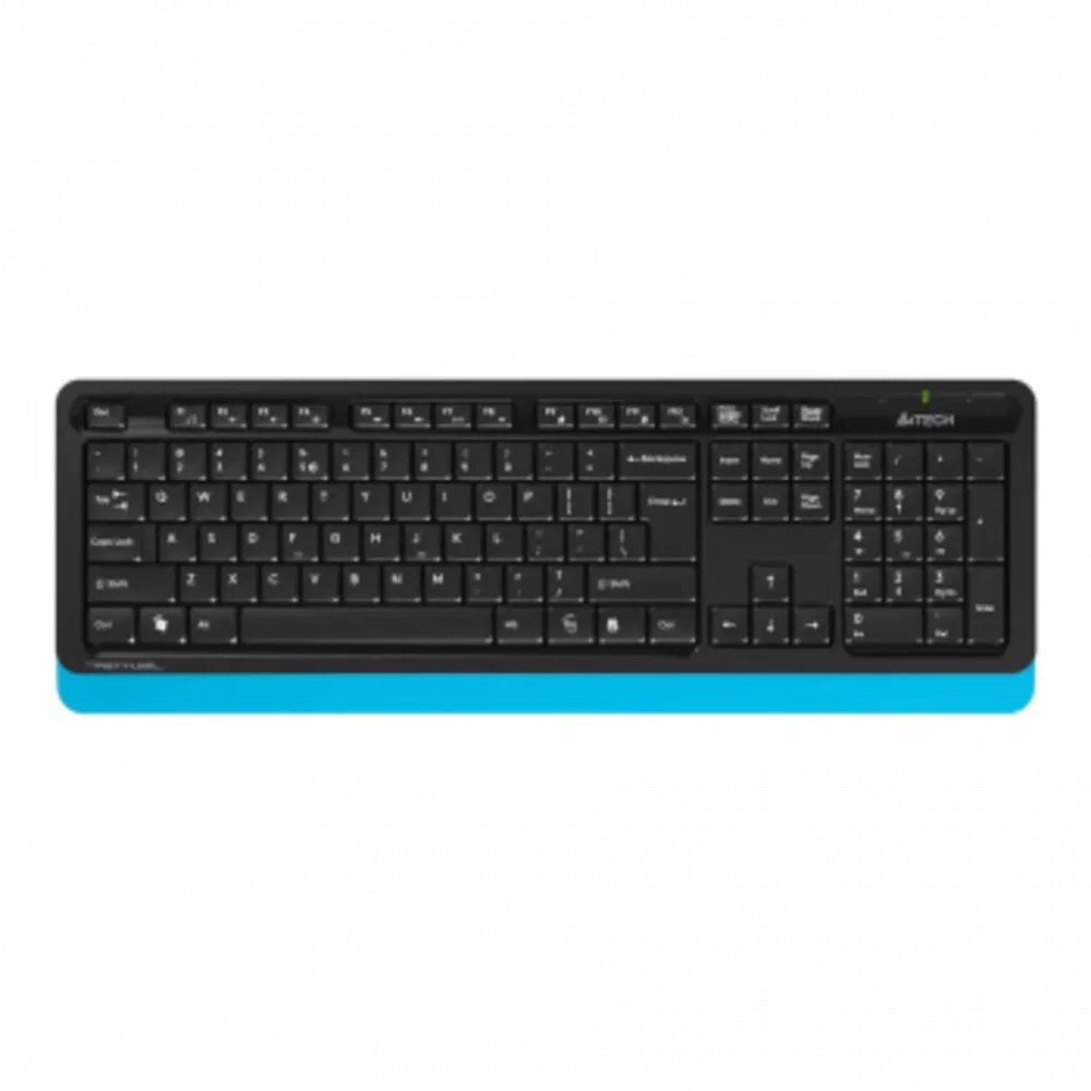 Клавиатура и мышь A4Tech Fstyler FG1010 беспроводные, черно-синие (FG1010 BLUE)