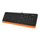 Клавиатура и мышь A4Tech Fstyler F1010 черно-оранжевые USB