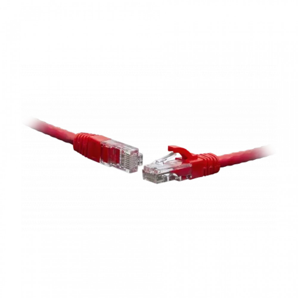Коммутационный шнур U/UTP 4-х парный Cat.6 1.0м PVC Standart красный