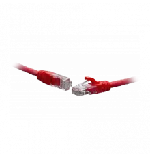 Коммутационный шнур U/UTP 4-х парный cat.6 1.0м PVC standart красный