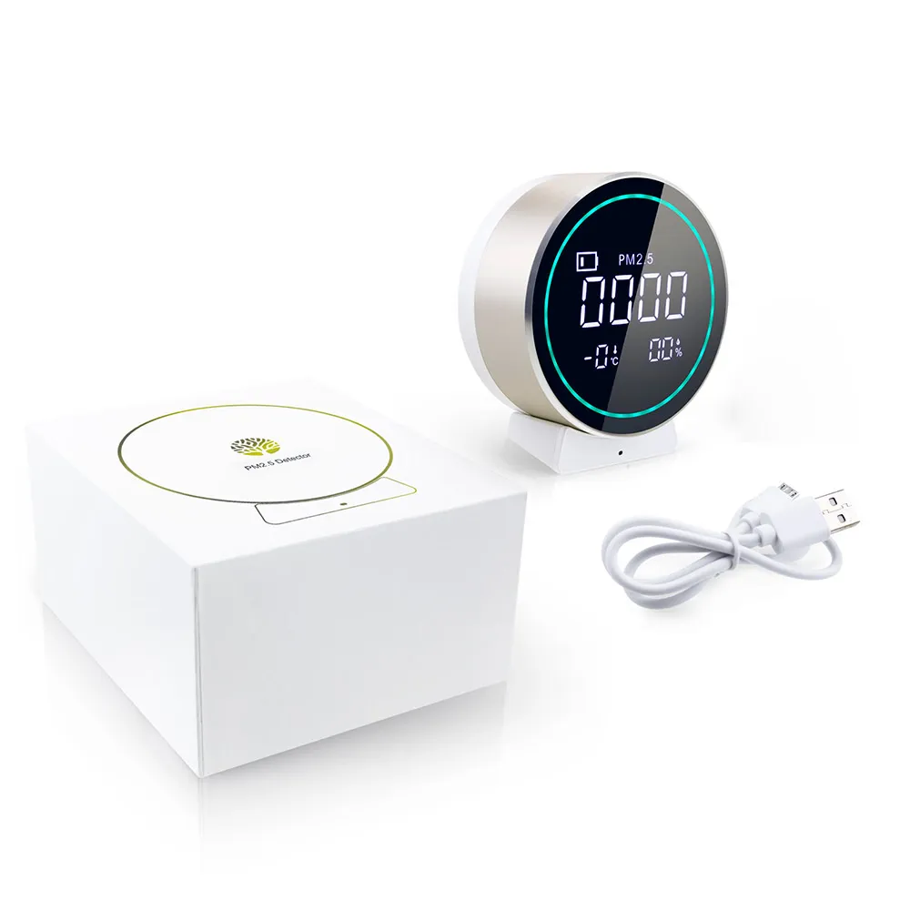 Индикатор температуры, влажности и частиц PM2.5 Tuya Smart Wi-Fi