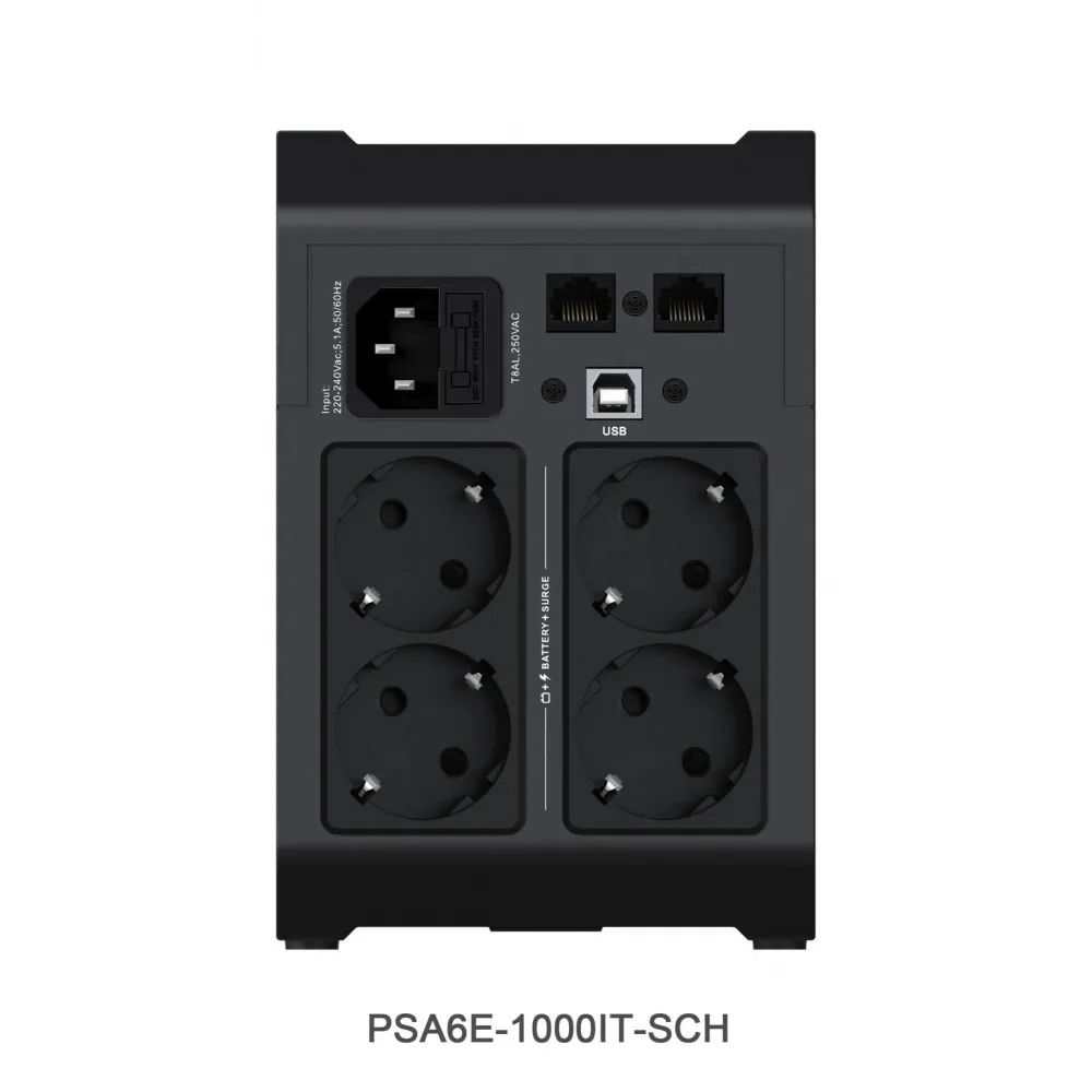 ИБП Vertiv PowerUPS 200 Essential PSA6E-1000IT-SCH, 1000VA