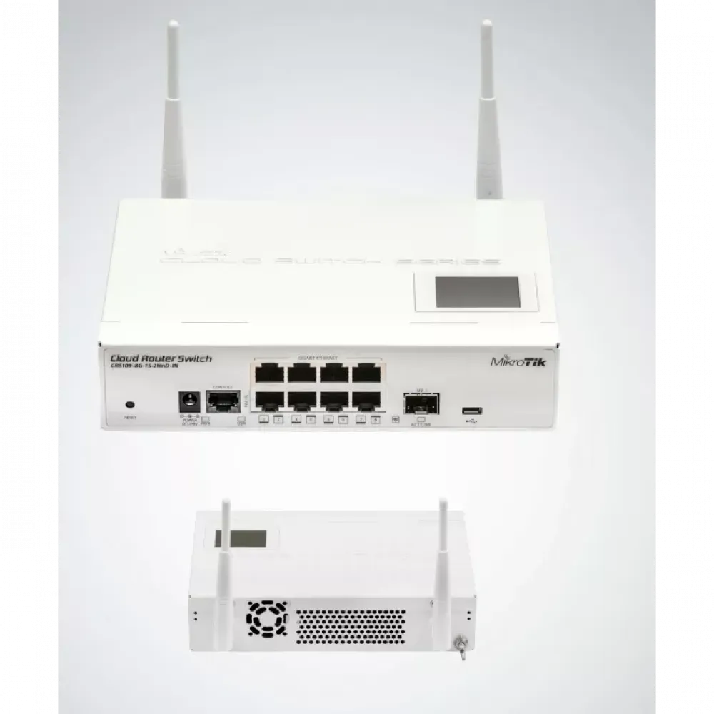 Коммутатор Cloud Router Switch Mikrotik CRS109-8G-1S-2HnD-IN (RouterOS L5)