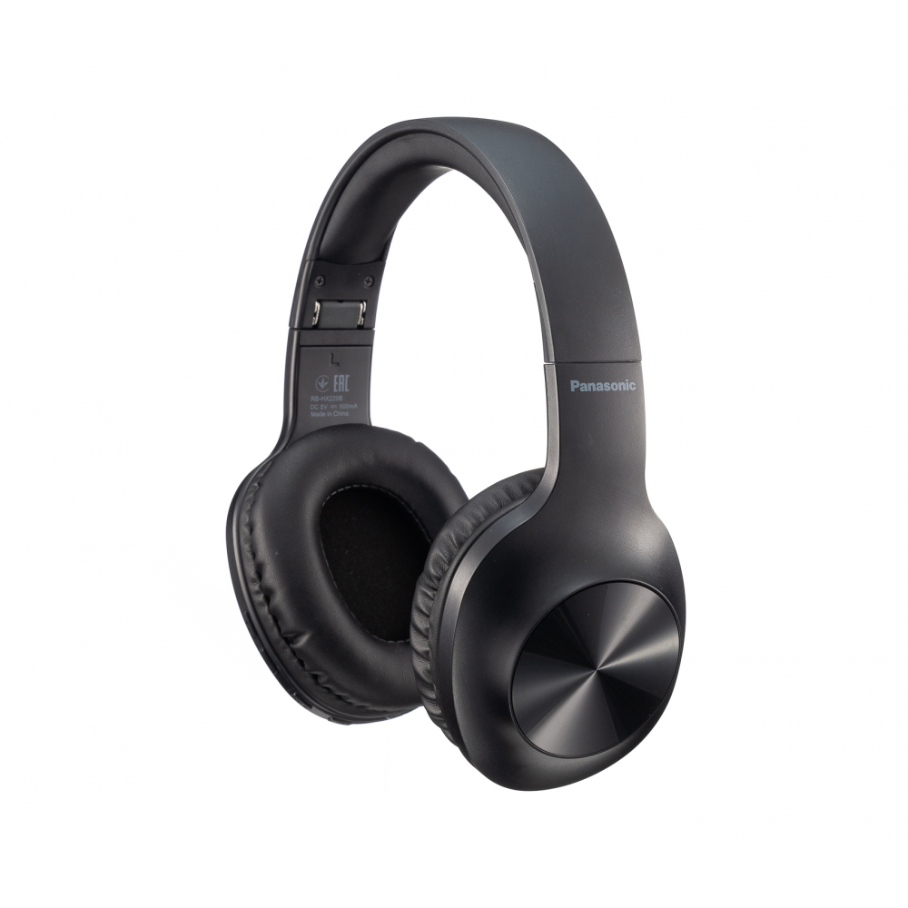 Наушники Over-ear Panasonic RB-HX220 BT 5.0, SBC, Wireless, Mic, Черный