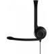 Гарнитура компьютерная стерео On-Ear EPOS PC 3 Chat, 2x3.5мм, однонаправленный, 2м, Черный